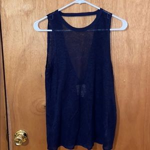 Sheer Dark Blue Tank